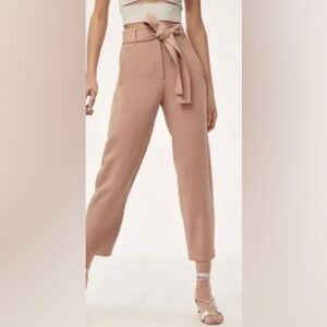 Aritiza Wilfred front tie paper bag pants
